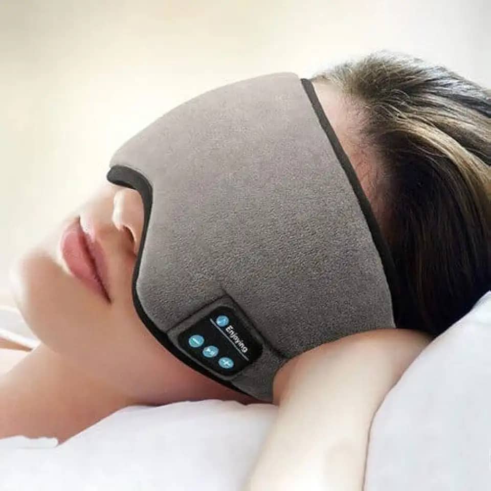 Máscara De Dormir Bluetooth 5.0 Com Fones De Ouvido Sem Fio Sono Profundo Relaxante Viagem Confortável
