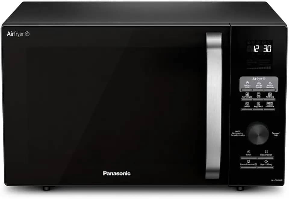 Panasonic Micro-ondas Air Fryer 30L Preto NN-CD89NBRUK 220v