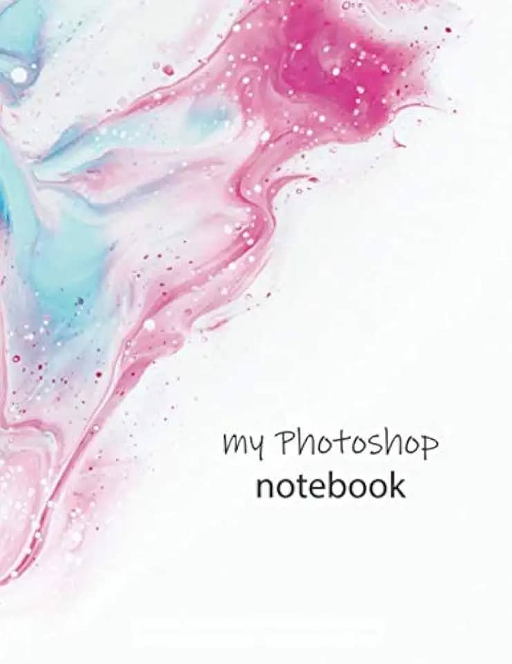 Notebook: Photoshop Color Waves, Lined, Soft Cover, Letter Size (8.5 x 11 inches) – Large format tool for your ideas and projects: Men`s and Women`s ... editor artist journal & diaries in classroom