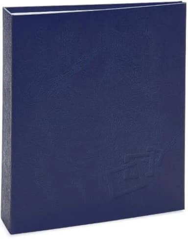 Álbum de fotos Ical, encadernação tradicional, para 80 fotos 15x21cm - envelope plástico transparente - linha Cores - modelo azul-escuro texturizado - 167