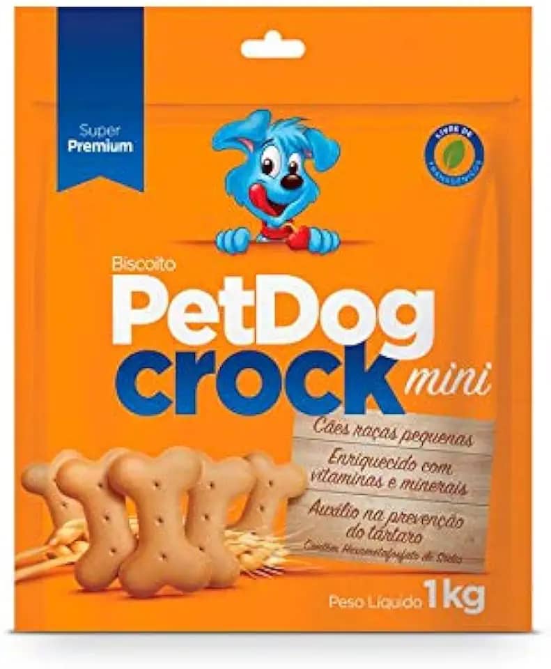 Pet Dog Biscoito Pet Dog Crock Mini 1Kg