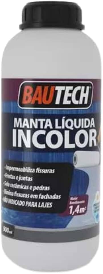 Manta Líquida Incolor Impermeabilizante 900ml Bautech Pedra