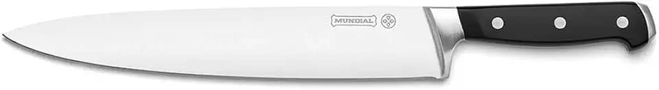 Faca Carnes 10" Chef Kitchen Mundial 8810-10 Mundial Faca Carnes 10" Chef Kitchen Mundial 8810-10 Preta Com Prata No Voltagev