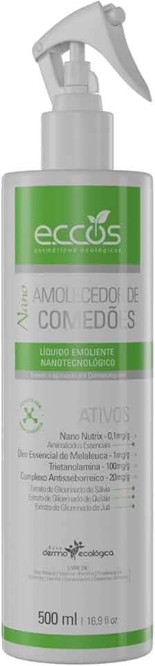 Emoliente Líquido Eccos Nano Amolecedor de Comedões - 500ml