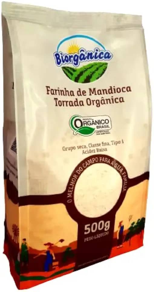 Farinha de Mandioca Torrada Orgânica Biorgânica 500g