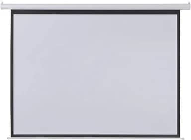 Tela De Projeção Elétrica 2,03X1,52M 100 Polegadas Com Controle Remoto 110V - AC350, Multilaser, Branco