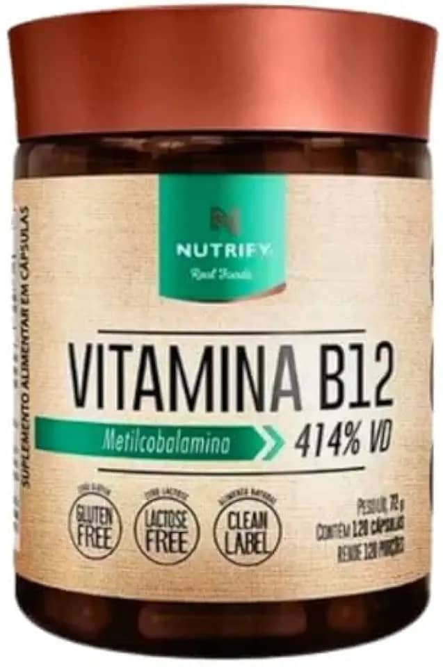 Vitamina b12 metilcobalamina 414% 120 caps nutrify