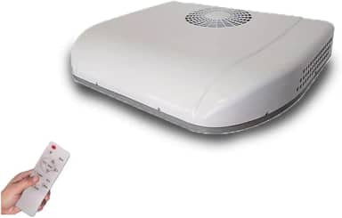 Aspligo Ar condicionado RV 12V 10000BTU, AC ultra-silencioso, fácil instalação, teto não canalizado, ar condicionado de resfriamento rápido para motorhomes, campistas, trailers, vans, trailers, barcos