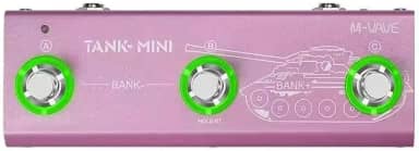 M-VAVE Pedal de guitarra efeito múltiplo Tank Mini, compatível com gravação IR e OTG, cabine integrada, amplificador, mod, FX, atraso e efeitos reverberação, compatível pedal de controle aplicativo