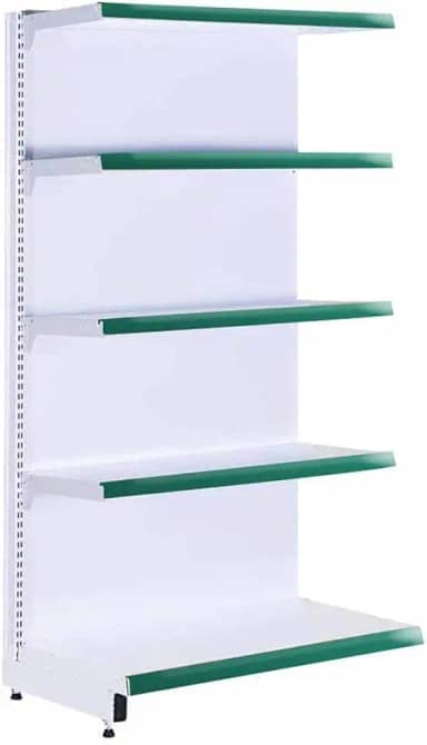 Gôndola Prateleira Supermercado 5 Níveis 40x30 New Plus 1,70m Parede Continuação Verde Sa Gôndolas