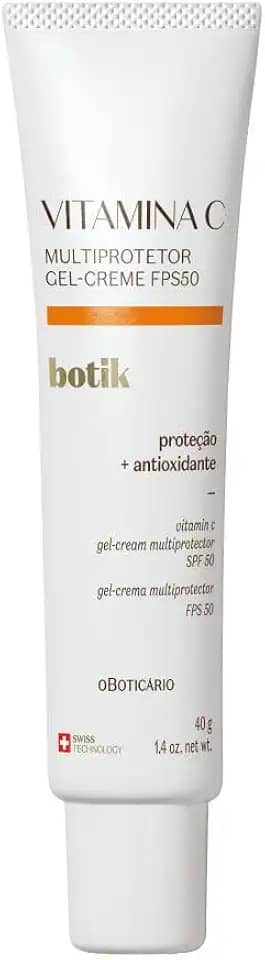O BOTICARIO BOTIK VITAMINA C MULTIPROTETOR GEL CREME FPS 50 40g