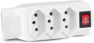 Adaptador L Multilaser De Energia Novo Padrão 4 Tomadas - WI246, Branco