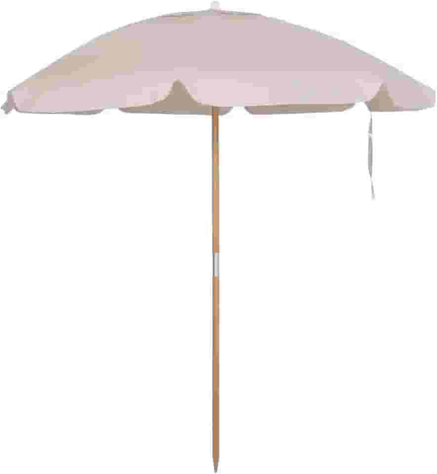 Guarda Sol Ombrelone Bagum 2 Metros Madeira Reforçado Bege