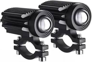 Faróis de Neblina LED para Moto | 10000 Lúmens | 2 Modos | IP67 à Prova d'Água | Instalação Universal