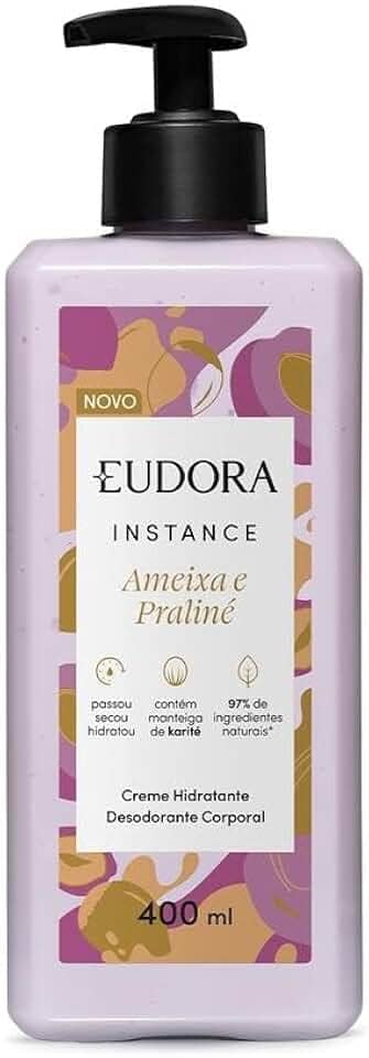 Eudora Creme Hidratante Desodorante Corporal Instance Ameixa e Praliné 400ml