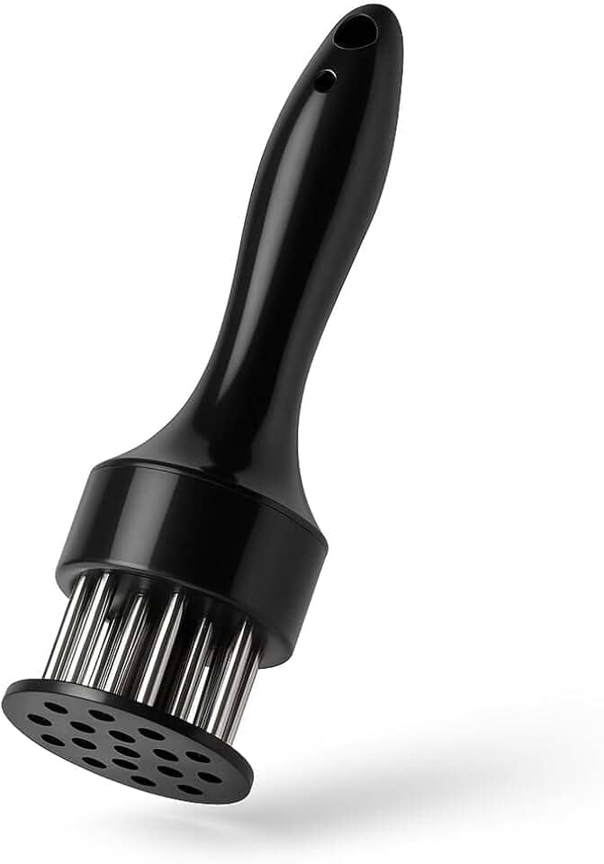 Amaciador de Carne com 16 Agulhas Inox Premium | Dupla Face Precisa | Maciez & Sabor