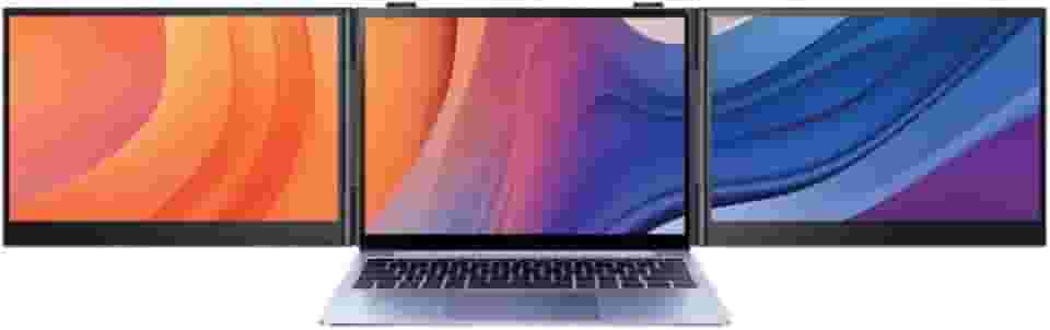 Monitor Extensor de Tela para Laptop - 15.3' IPS 1080P Ultra Fino 16:10 Duplo Monitor Portátil Plug & Play Múltiplas Telas para Laptops de 15' a 17.3' para Mac Win Trabalho/Escritório/Voyagem (S09)