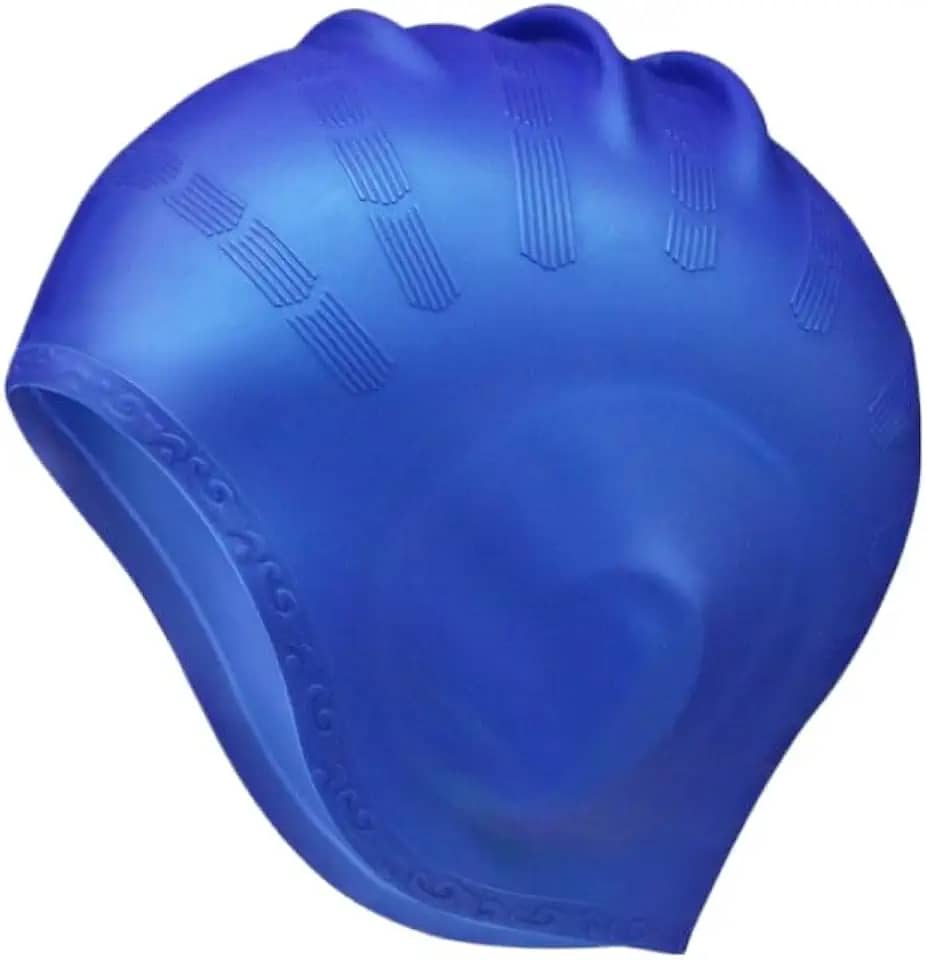 Touca Natação Silicone Profissional Unissex Protetor Ouvido Orelha Cabelo