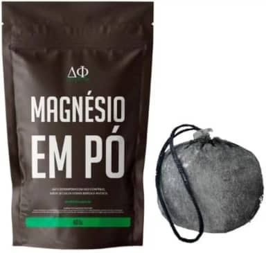 Magnésio 400gr + Chalk Ball - Desfibrila® - Magnésio para Crossfit, Escalada, Calistenia, Power Lifting