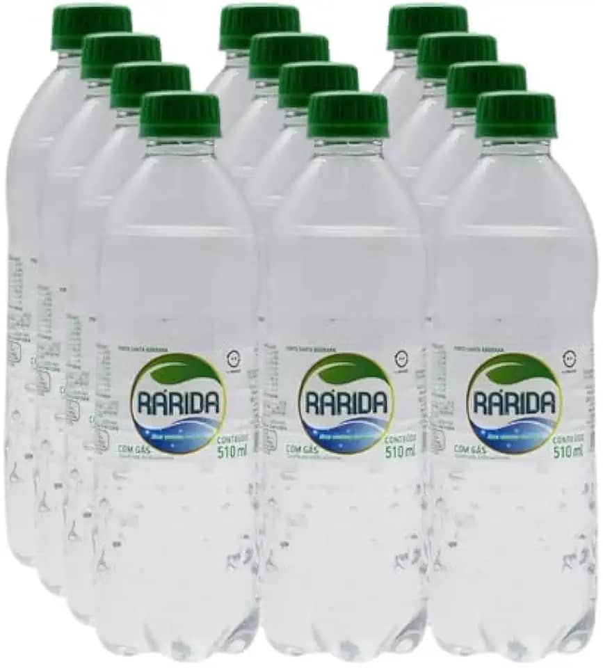 Água Mineral Rárida com Gás 510ml - Alcalina e Vanádio