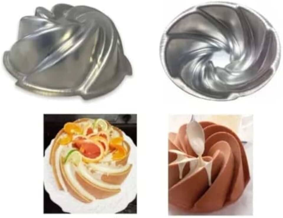 Forma Bolo Vulcão Novela 21x9cm Em Alumínio