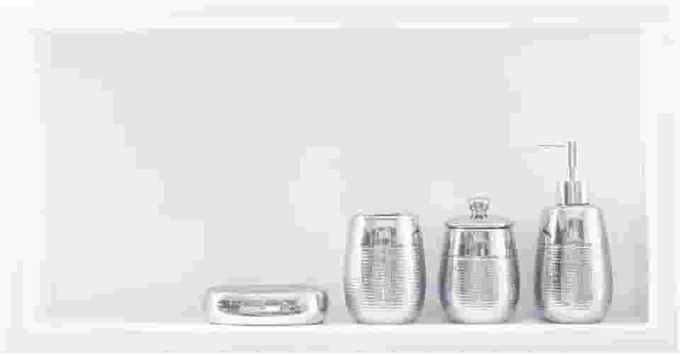 Nicho Em Porcelanato P/Banheiro Branco 61x31x11 Cm