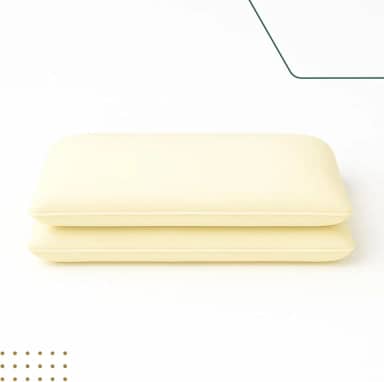 Kit 2 Travesseiros Nasa Suporte Baixo 10cm Bege Antialergico Para Fronha 50cmx70cm Espuma Viscoelástico