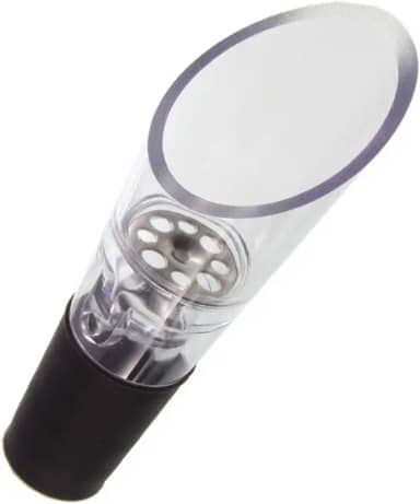 Bico Aerador Dosador Para Garrafas De Vinho Corta Gotas Evita Vazamento Funil Decantador Instantâneo Transparente LINHA PREMIUM SYANG