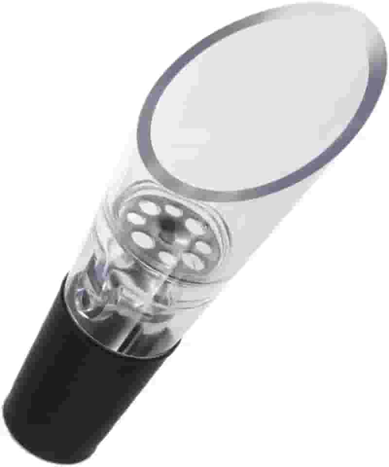 Bico Aerador Dosador Para Garrafas De Vinho Corta Gotas Evita Vazamento Funil Decantador Instantâneo Transparente LINHA PREMIUM SYANG