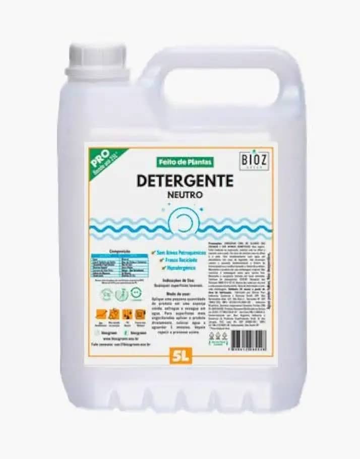 Detergente Neutro Biodegradável BioZ Green 5L