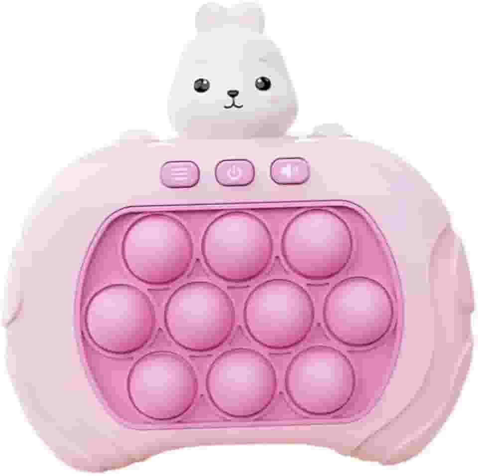 Pop It Eletrônico Anti-Stress: Brinquedo Bolhas Relaxantes e Divertidas para Crianças e Adultos Fidget Toy Sensorial Seguro Premium (Coelho)