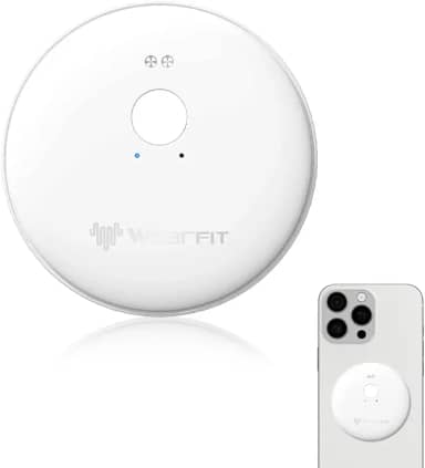 Dispositivo de tradução, suporta mais de 50 idiomas, espera de 30 dias, dispositivo tradutor de design magnético, suporta tradução de vídeo e chamada de voz, adequado para iOS e Android (branco)