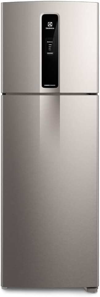 Geladeira Electrolux Frost Free Duplex Efficient com AutoSense cor Inox Look 390L (IF43S) 127V