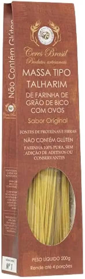 Kit 2X: Macarrão Talharim Grão de Bico Sem Glúten Ceres 200g