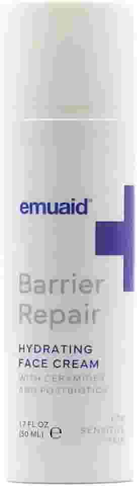 EMUAID emuaid Barrier Repair Creme hidratante facial, hidratante profundo para pele sensível, hidratante facial, creme facial com ceramidas, pós-bióticos e antioxidantes, 50 ml