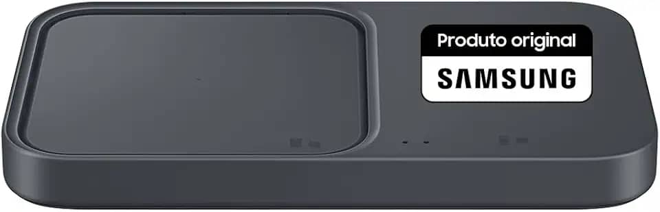 CARREGADOR SEM FIO RAPIDO PRETO 15W SAMSUNG DUO PAD