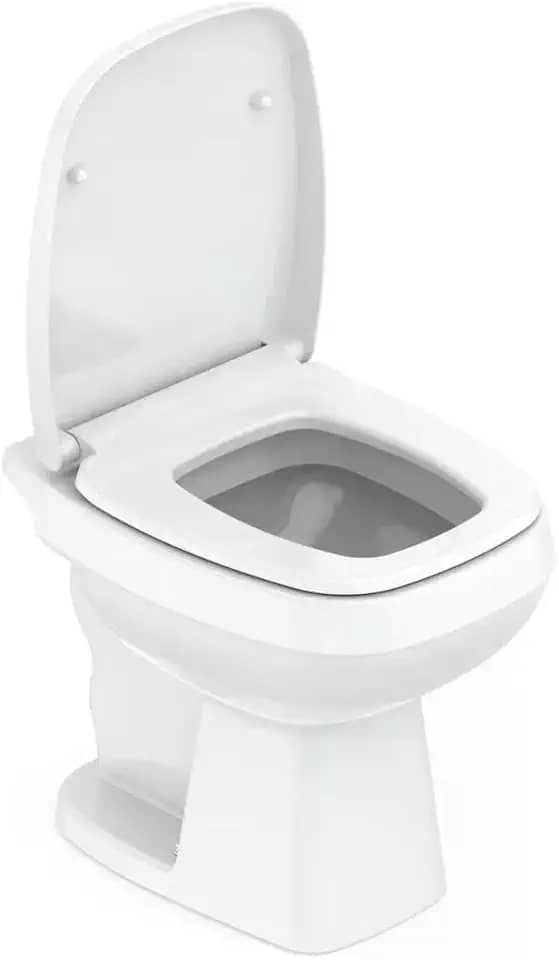 Celite Kit Bacia Convencional, Assento Polipropileno Soft Close e Complementos de Instalação City, Cor: Branco