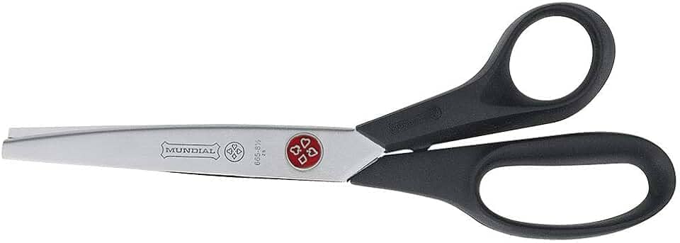 Tesoura Artesanal Picotar Ponto Vermelho 8 Poleg - 5163