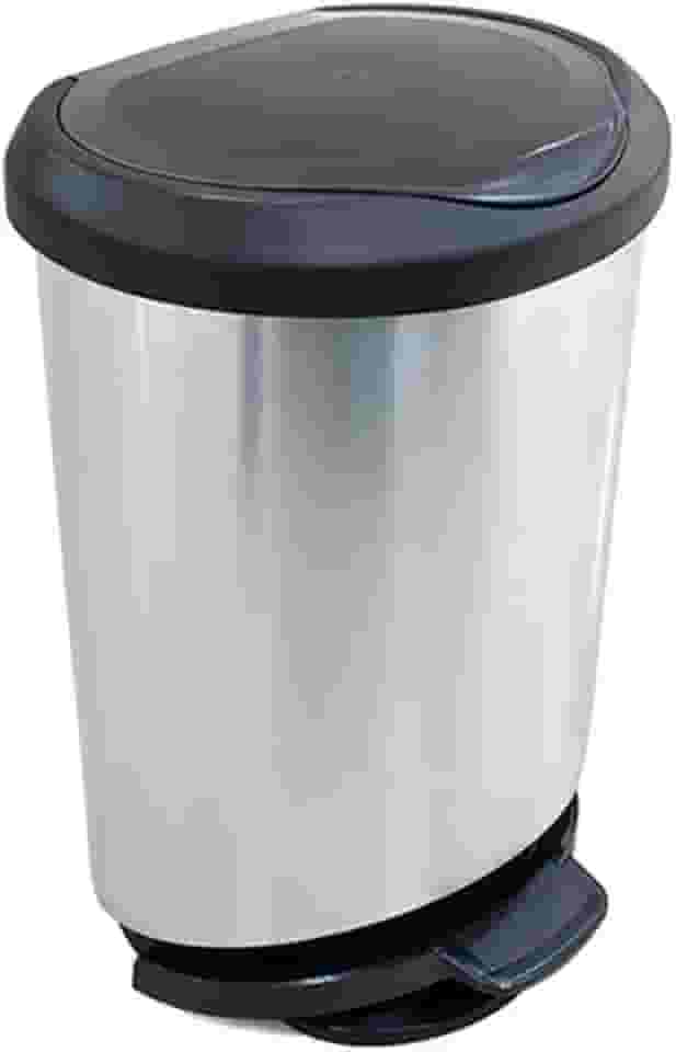 LIX. C/PEDAL BORDA TRAVA SACO 45 litros, prata