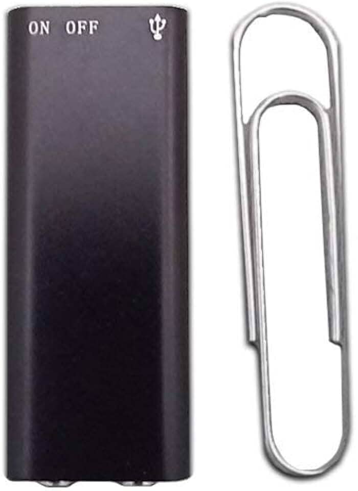 Minigravador de voz hotsell999 Worlds com 90 horas de armazenamento | Gravação de voz com um toque | Gravador de áudio digital de memória flash interna de 8 GB | Recarga rápida de 2 horas