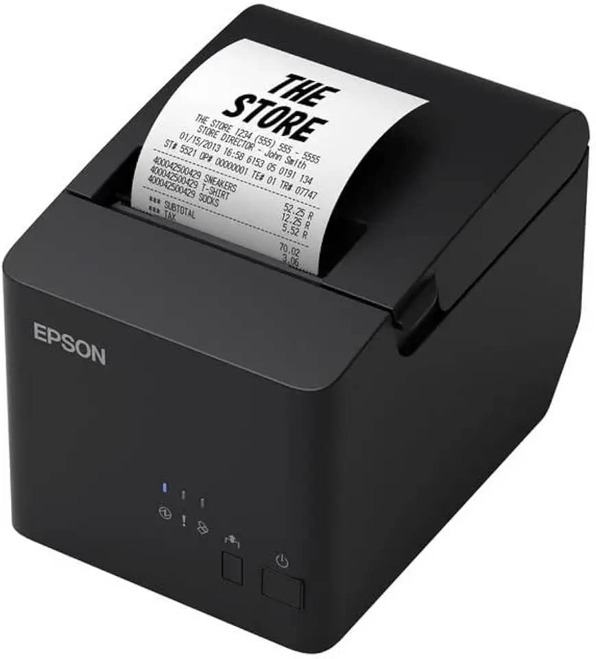 Epson TM-T20X II, Impressora Térmica Não Fiscal, Guilhotina Automática, Conexão Ethernet, 80mm