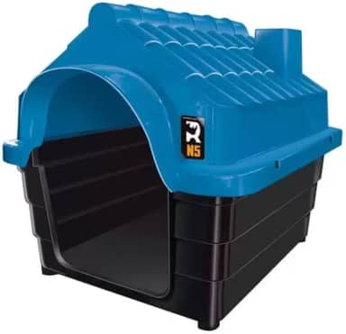 Casinha Desmontável Plástica para Cachorros N5 Azul