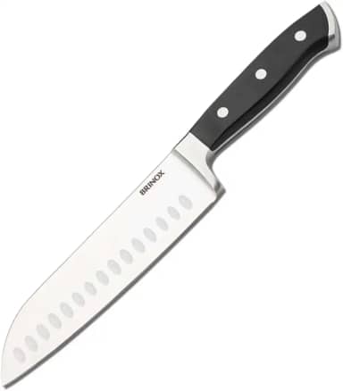 Brinox - Faca para Fatiar/Picar Santoku 7' Infinity - Aço Inox