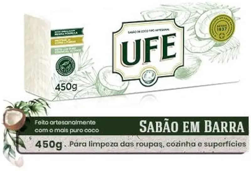 Sabão de Coco Pedra - 5x90g Ufe