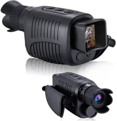 Monoculo Visão Noturna Infravermelho Alcance 300 Metros Cor Preto