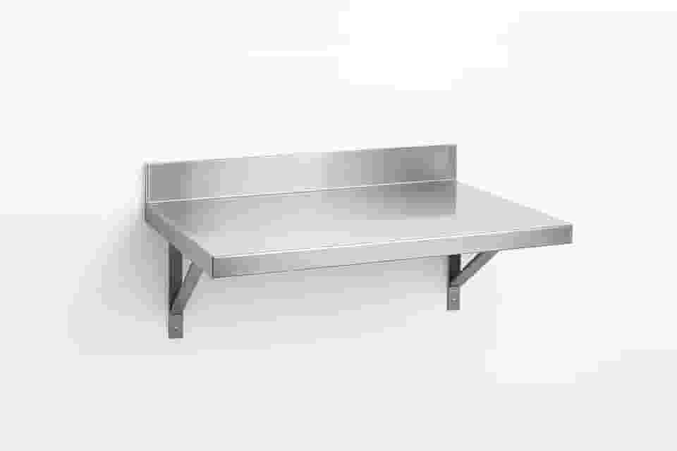Prateleira Inox 60cm X 26cm Inoxidavel Industrial - Prateado