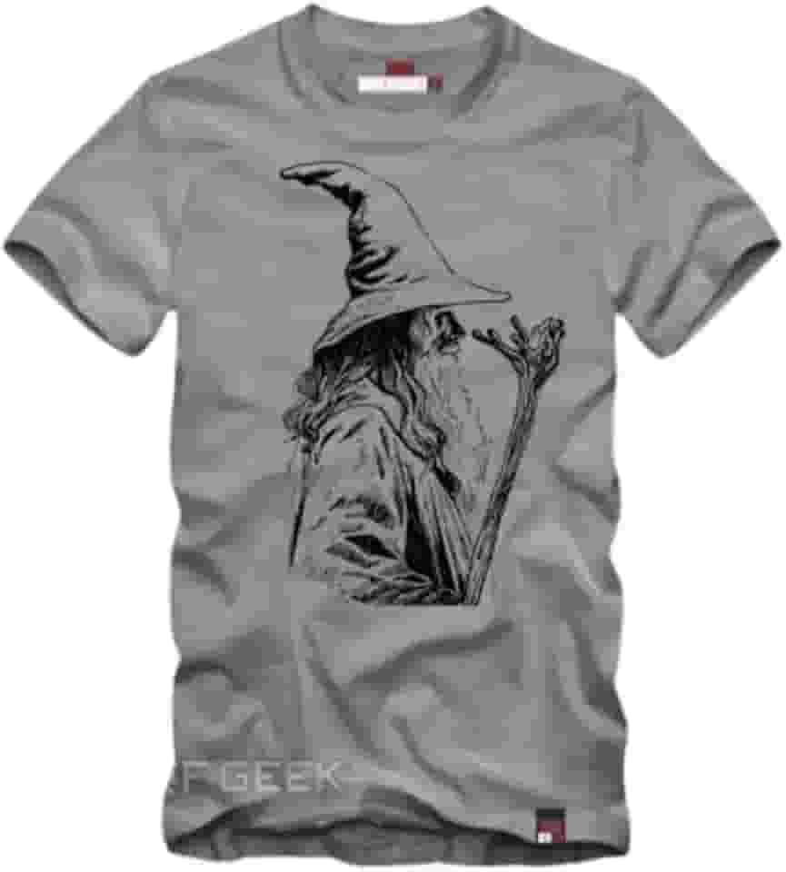 Camiseta Gandalf O Senhor Dos Anéis-hobbits Cinza Mescla