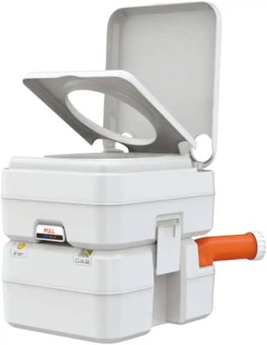 Vaso Sanitário Químico Portátil SEAFLO 20L com Vedação Dupla e Indicador de Nível Integrado