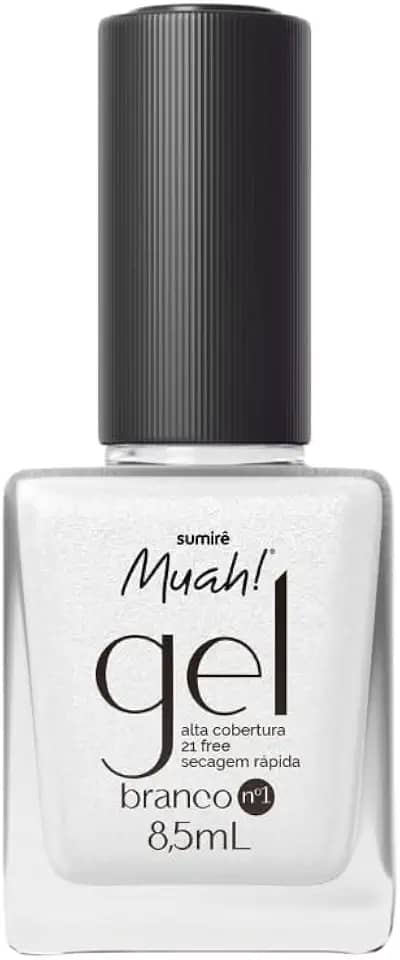 Esmalte Muah Gel Branco N.1 8,5ml