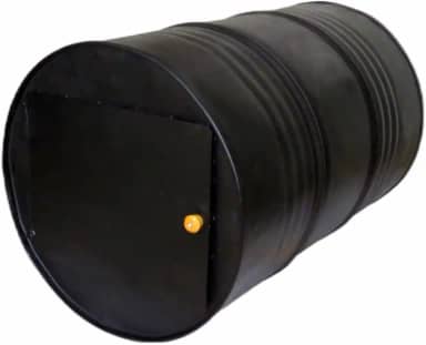 Forno Fogão a Lenha Tambor 200L Aço 02 Tabuleiro 80x55x55cm